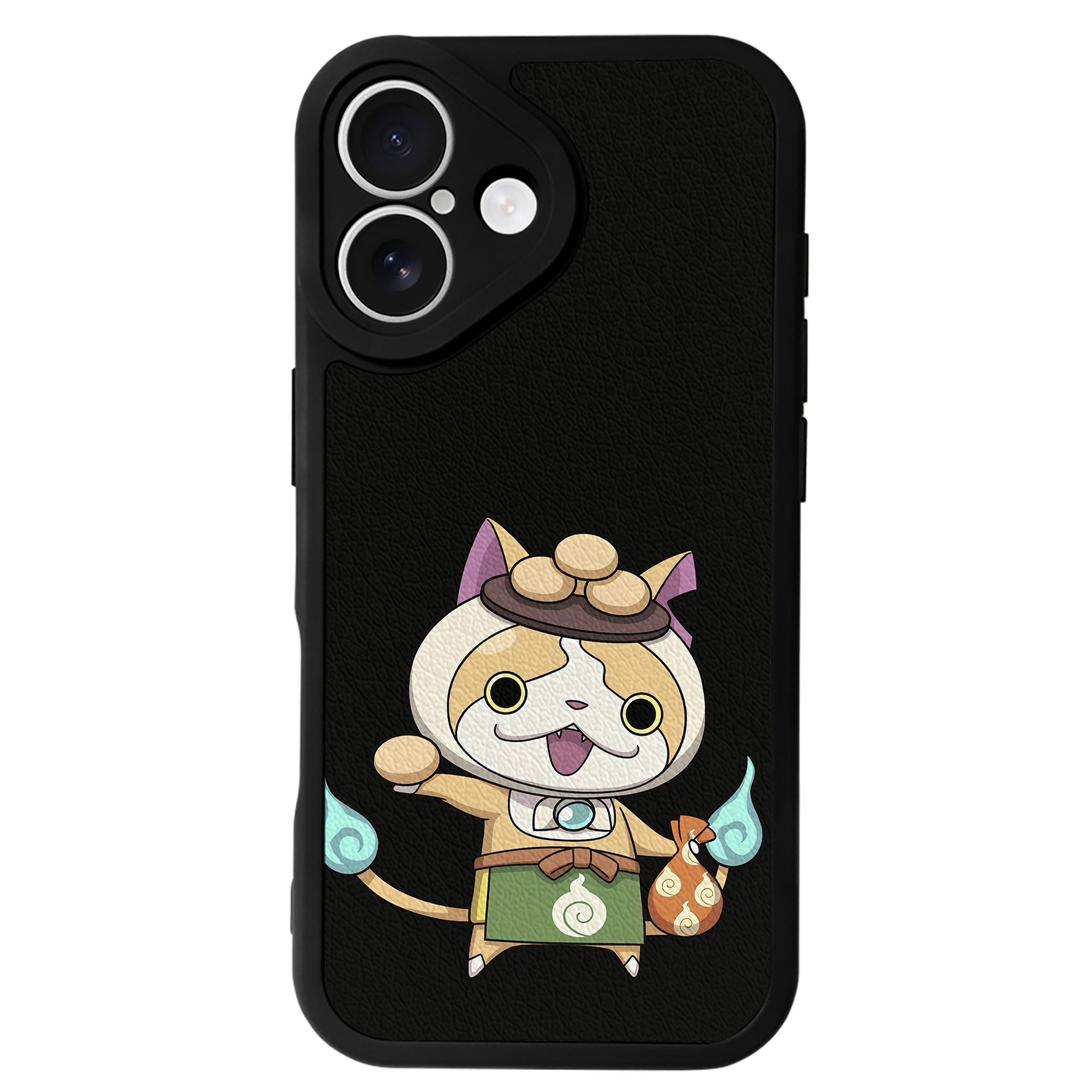 （画像用） 妖怪ウォッチ Yo-kai Watch 【iPhone 16シリーズ対応】シリコンスマホケース（レザー調） 材質：シリコン